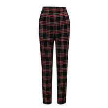 Load image into Gallery viewer, Cotton Straight Plaid Trousers