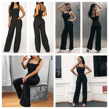 Load image into Gallery viewer, Black Elegant Skinny Jumpsuit