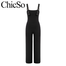 Load image into Gallery viewer, Black Elegant Skinny Jumpsuit