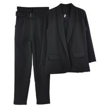 Load image into Gallery viewer, Solid 3 Piece Pants Suit