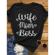 Load image into Gallery viewer, Wife Mom Boss  Tshirt