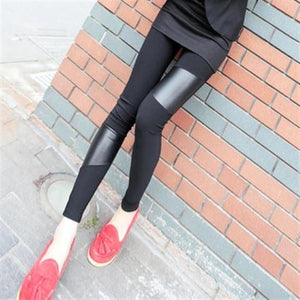 Faux Leather Sexy Black Leggings