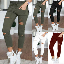 Load image into Gallery viewer, Cargo Distressed Pants