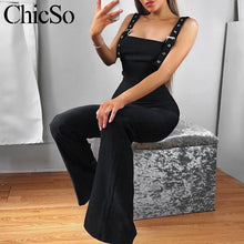 Load image into Gallery viewer, Black Elegant Skinny Jumpsuit