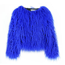 Load image into Gallery viewer, Boho Chic Faux Mink Fur Bomber Jacket