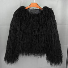 Load image into Gallery viewer, Boho Chic Faux Mink Fur Bomber Jacket