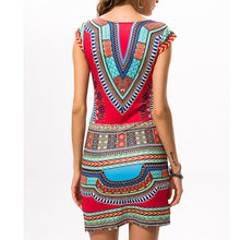 Load image into Gallery viewer, Printed Boho Mini Dress