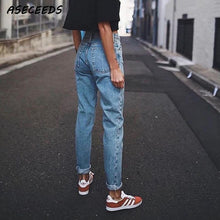 Load image into Gallery viewer, Vintage High Waist  Boyfriend Jeans