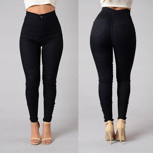 Women Denim Skinny  High Waist Jeggings