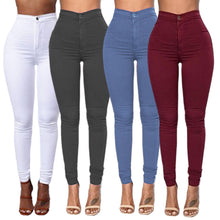 Load image into Gallery viewer, Women Denim Skinny  High Waist Jeggings