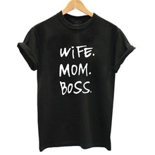 Load image into Gallery viewer, Wife Mom Boss  Tshirt