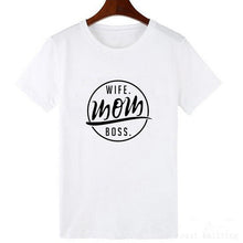 Load image into Gallery viewer, Wife Mom Boss  Tshirt