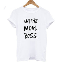 Load image into Gallery viewer, Wife Mom Boss  Tshirt