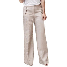 Load image into Gallery viewer, Linen Wide Leg Trousers