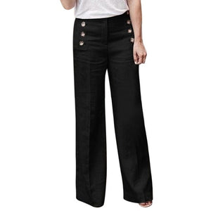 Linen Wide Leg Trousers