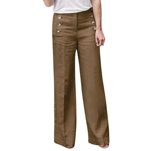 Linen Wide Leg Trousers