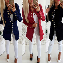 Load image into Gallery viewer, Women&#39;s Military Inspired Button Down Blazer