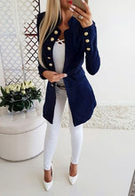 Load image into Gallery viewer, Women&#39;s Military Inspired Button Down Blazer