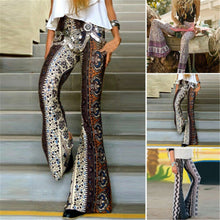 Load image into Gallery viewer, Boho Hippie High Waist Bell Bottom Pants